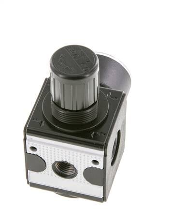 Regulador de presión para ensamblaje de colector G1/4'' 2250l/min 0.5-10.0bar/7-145psi Fundición de zinc Manómetro de 40 mm Multifix 1