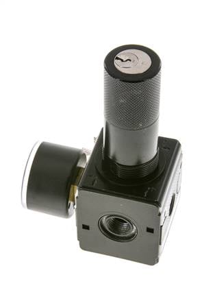 Regulador de presión para ensamblaje de colector G1/4'' 2250l/min 0.1-3.0bar/1-44psi Fundición de zinc 40 mm Manómetro Multifix 1