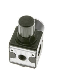 Regulador de presión para ensamblaje de colector G1/4'' 2250l/min 0.5-16.0bar/7-232psi de fundición de zinc Manómetro de 40 mm Multifix 1