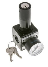 Regulador de presión para ensamblaje de colector G1/4'' 2250l/min 0.5-10.0bar/7-145psi Fundición de zinc 40 mm Manómetro Multifix 1