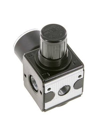 Regulador de presión para ensamblaje de colector G1/4'' 2250l/min 0.1-3.0bar/1-44psi de fundición de zinc con manómetro de 40 mm Multifix 1