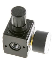 Regulador de presión para ensamblaje de colector G1/4'' 2250l/min 0.1-3.0bar/1-44psi de fundición de zinc con manómetro de 40 mm Multifix 1