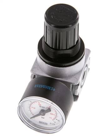 Regulador de presión G1/8'' 600l/min 0,5-10,0bar/7-145psi Manómetro de 40 mm Multifix 0