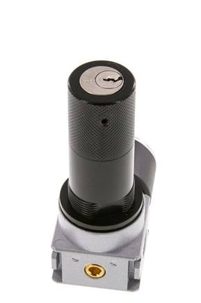 Regulador de presión G1/4'' 600l/min 0,2-6,0bar/3-87psi Manómetro de 40 mm Cylinder Lock Multifix 0