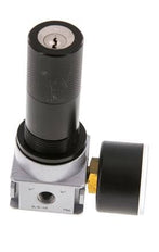 Regulador de presión G1/8'' 600l/min 0,5-10,0bar/7-145psi Manómetro de 40 mm Bloqueo de cilindro Multifix 0