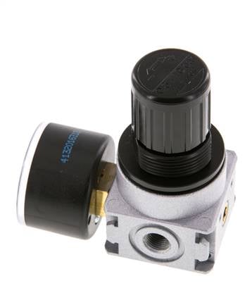 Regulador de presión G1/8'' 600l/min 0,5-10,0bar/7-145psi Manómetro de 40 mm Multifix 0