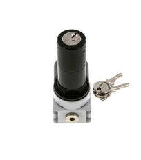 Regulador de presión G1/4'' 700l/min 0,5-10,0bar/7-145psi Manómetro de 40 mm Cylinder Lock Multifix 0