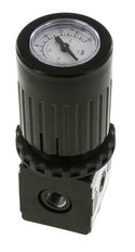 Regulador de presión G1/4'' 2100l/min 0.5-10.0bar/7-145psi Perilla de fundición de zinc con manómetro Multifix 1