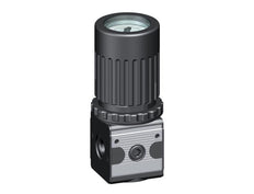 Regulador de presión G1/4'' 2100l/min 0.2-6.0bar/3-87psi Perilla de fundición de zinc con manómetro Multifix 1