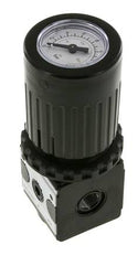 Regulador de presión G1/4'' 2100l/min 0.5-10.0bar/7-145psi Perilla de fundición de zinc con manómetro Multifix 1