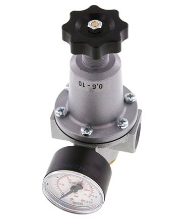 Regulador de presión G1/2'' 2100l/min 0.2-6.0bar/3-87psi de fundición de zinc Estándar 2
