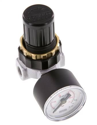 Regulador de presión G1/4'' 330l/min 0.5-10.0bar/7-145psi de fundición de zinc estándar 0