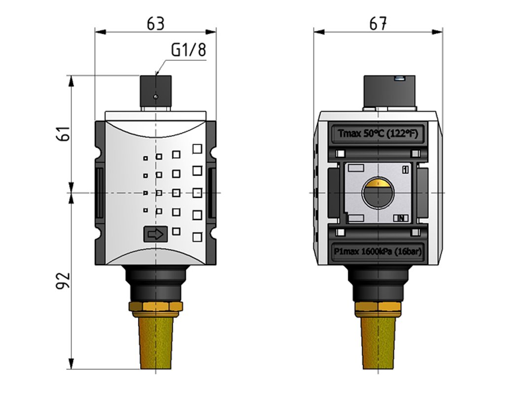 Válvula 3/2 G1/2 Operada Neumáticamente 4300 l/min Futura 2