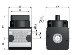 Válvula de bola 3/2 G1/2 11000 l/min Multifix 2
