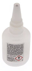 Loxeal Adhesivo Instantáneo 50ml Transparente 2-5s Tiempo de Curado Metal, Plástico, Neopreno/Nbr, Epdm y Superficies de Caucho