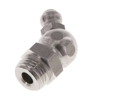 Engrasador Angulado A 45° Acero Inoxidable R 1/8 Pulgada DIN 71412