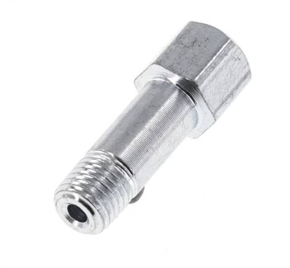 Extensión de la boquilla de engrase M8x1 de acero macho/hembra 28mm