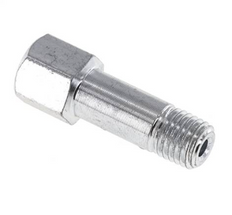 Extensión de la boquilla de engrase M8x1 de acero macho/hembra 28mm