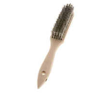 Cepillo manual de alambre de acero inoxidable corrugado de 5 filas