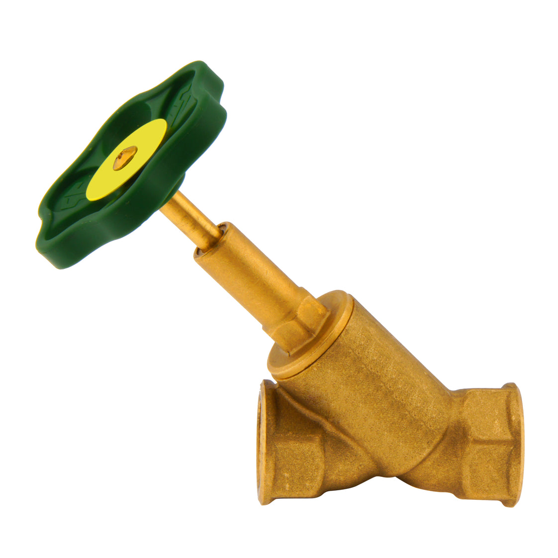G2-1/2'' Latón Válvula De Asiento Inclinado PTFE 10 Bar Agua Potable- AL2BM