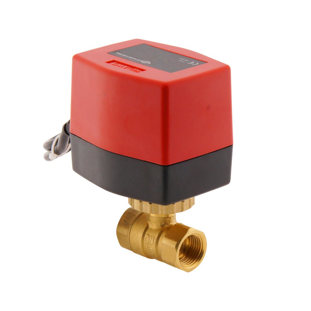 Válvula de bola electrica BW2 1/2'' 2 vías 24V AC 3 puntos