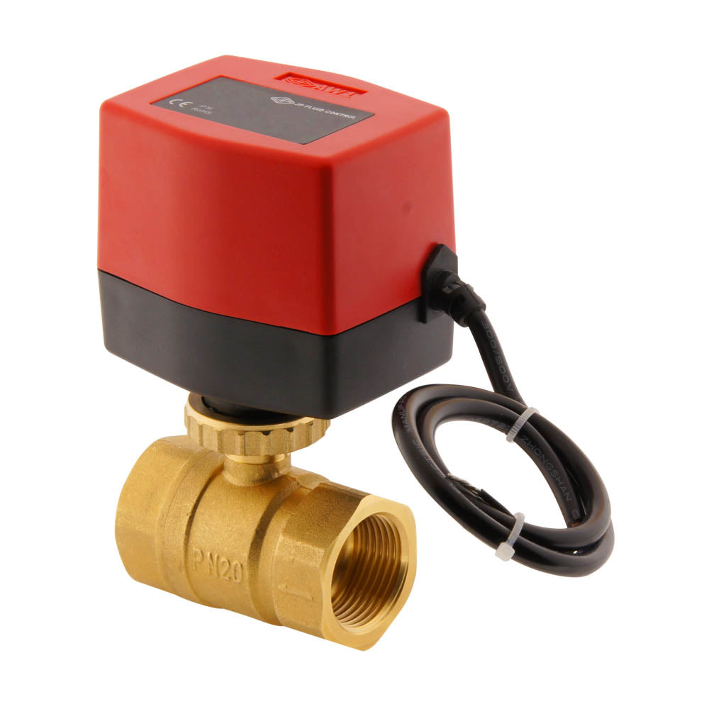 Válvula de bola electrica BW2 Rele de 2 vías de 24V DC