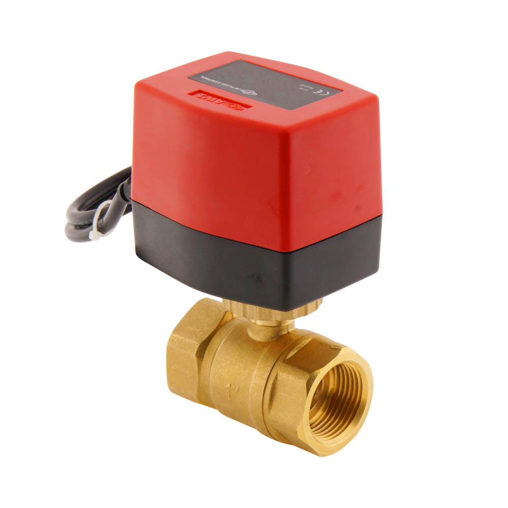 Válvula de bola electrica BW2 1'' 2 vías 12V DC rele