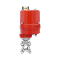 Válvula de Bola Eléctrica de Acero Inoxidable 2 Vías Rp 1/4'' 12 V AC/DC