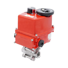 Válvula de Bola Eléctrica Modulante de Acero Inoxidable 2 Vías Rp 1/2'' 24 V AC/DC