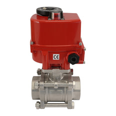 G1-1/4'' 2 Vías Acero Inoxidable Válvula De Bola Eléctrica Modulante 24V CA/CC
