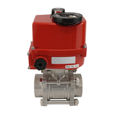 G1-1/4'' 2 Vías Acero Inoxidable Válvula De Bola Eléctrica Modulante 24V CA/CC