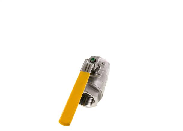 Válvula de bola de acero inoxidable de 2 vías para gas de 1 pulgada Rp