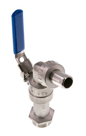 Válvula de bola de acero inoxidable de 2 vías para grifos G 3/4 pulgadas
