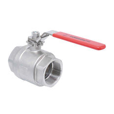 Rp 1/4'' F/F 2 piezas de 2 vías válvula de bola de acero inoxidable 69 bar RTFE - TamesonPRO 1111-014