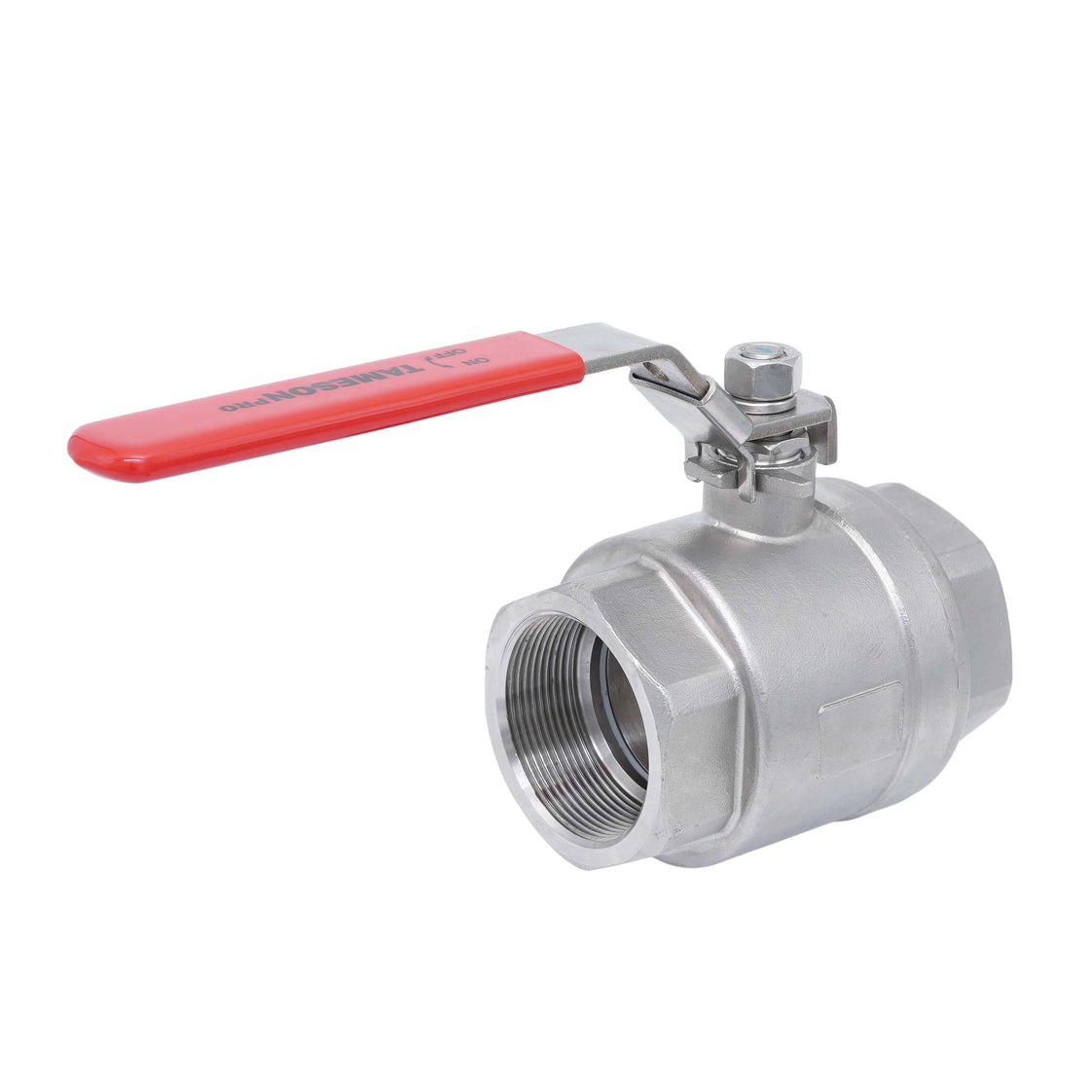 Rp 1/4'' F/F 2 piezas de 2 vías válvula de bola de acero inoxidable 69 bar RTFE - TamesonPRO 1111-014