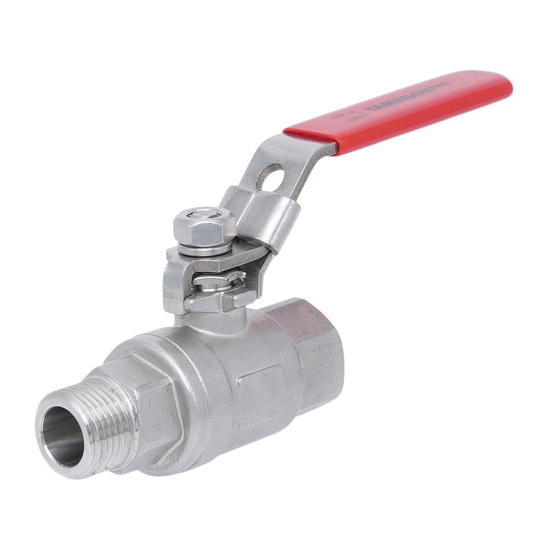 R/Rp 1/4'' 2 piezas de 2 vías válvula de bola de acero inoxidable 69 bar RTFE - TamesonPRO 1112-014