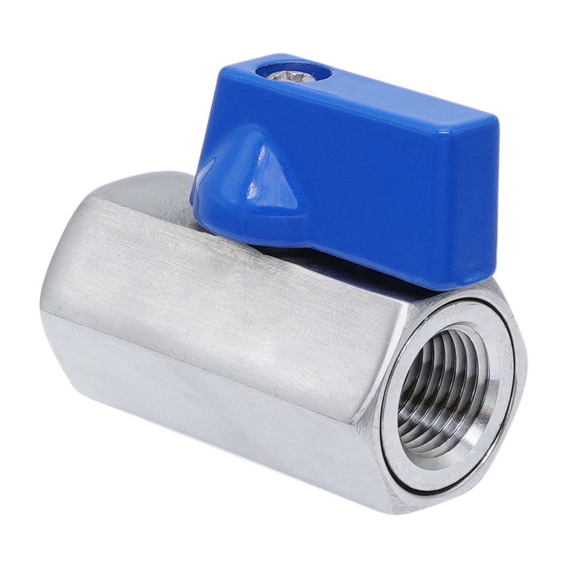 G 1/2'' F/F Válvula De Bola Mini De Acero Inoxidable 69 Bar PTFE - TamesonPRO 1113-012-F