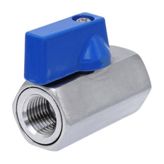 G 1/2'' F/F Válvula De Bola Mini De Acero Inoxidable 69 Bar PTFE - TamesonPRO 1113-012-F