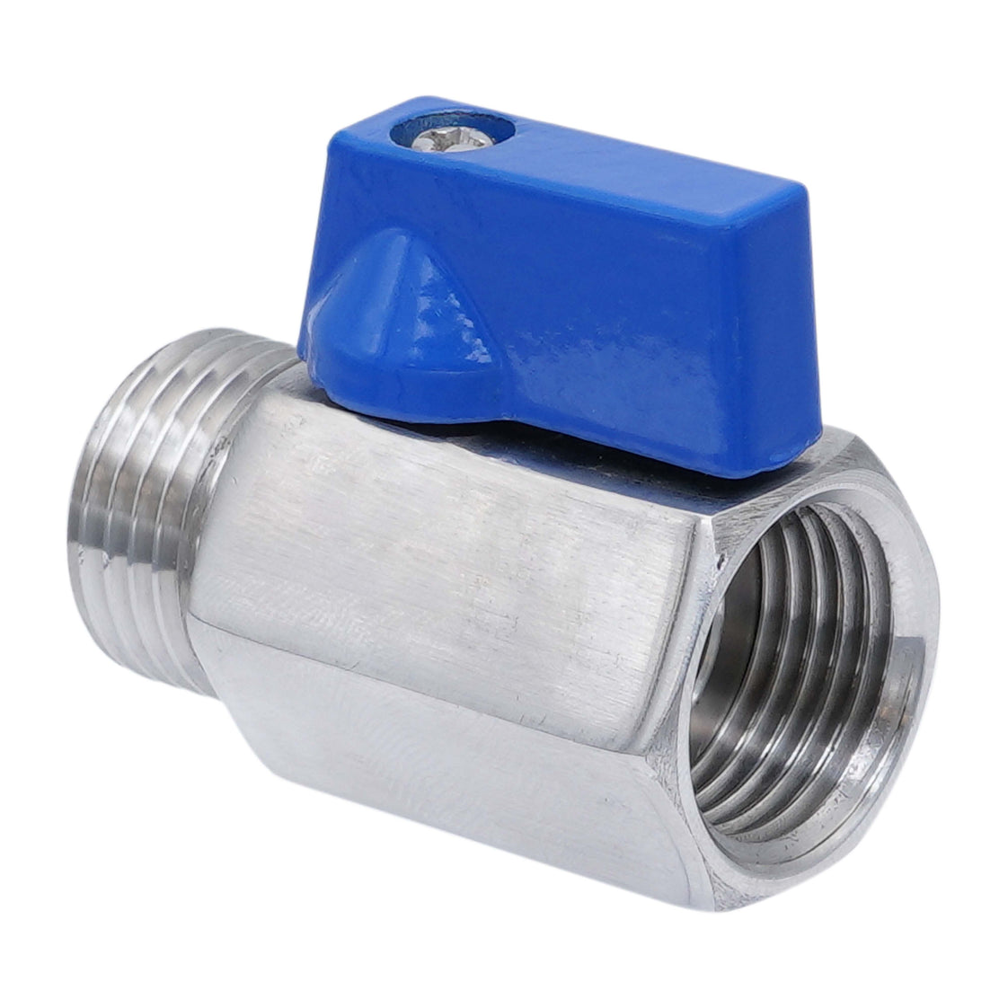 G 3/8'' M/F Válvula De Bola Mini 2 Vías Acero Inoxidable 69 Bar PTFE - TamesonPRO 1113-038-MF