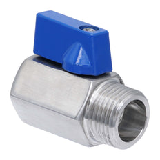 G 1/4'' M/F Válvula De Bola Mini De Acero Inoxidable 69 Bar PTFE - TamesonPRO 1113-014-MF