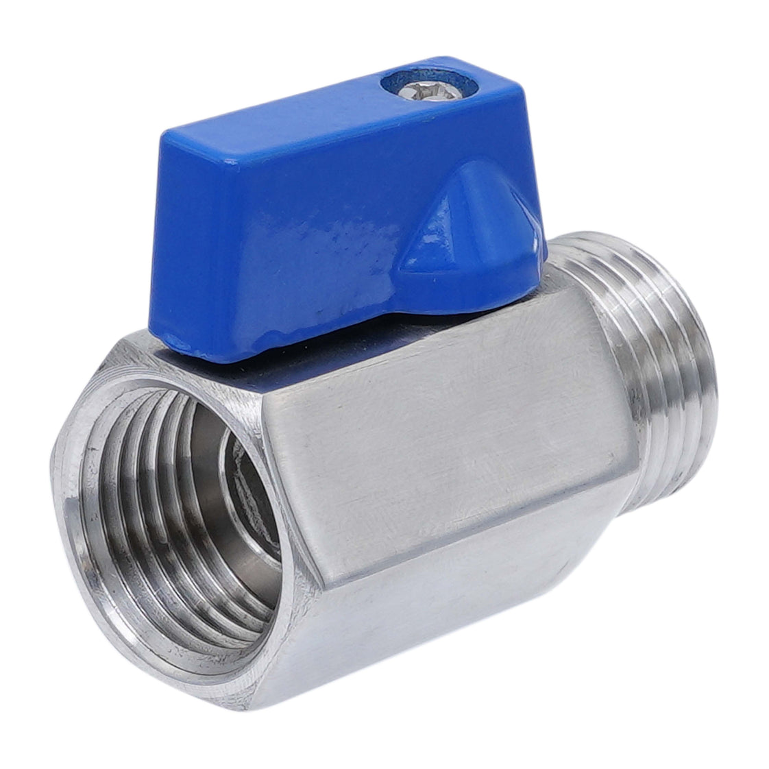 G 1'' M/F Válvula De Bola Mini De Acero Inoxidable 69 Bar PTFE - TamesonPRO 1113-100-MF