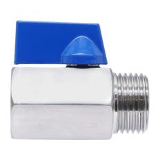 G 3/8'' M/F Válvula De Bola Mini 2 Vías Acero Inoxidable 69 Bar PTFE - TamesonPRO 1113-038-MF