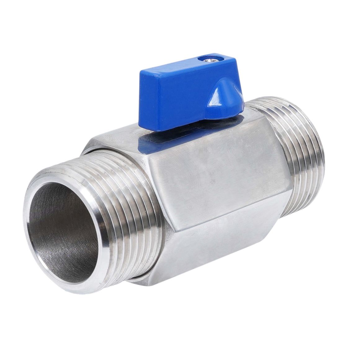 G 3/4'' M/M Válvula De Bola Mini De Acero Inoxidable 69 Bar PTFE - TamesonPRO 1113-034-M