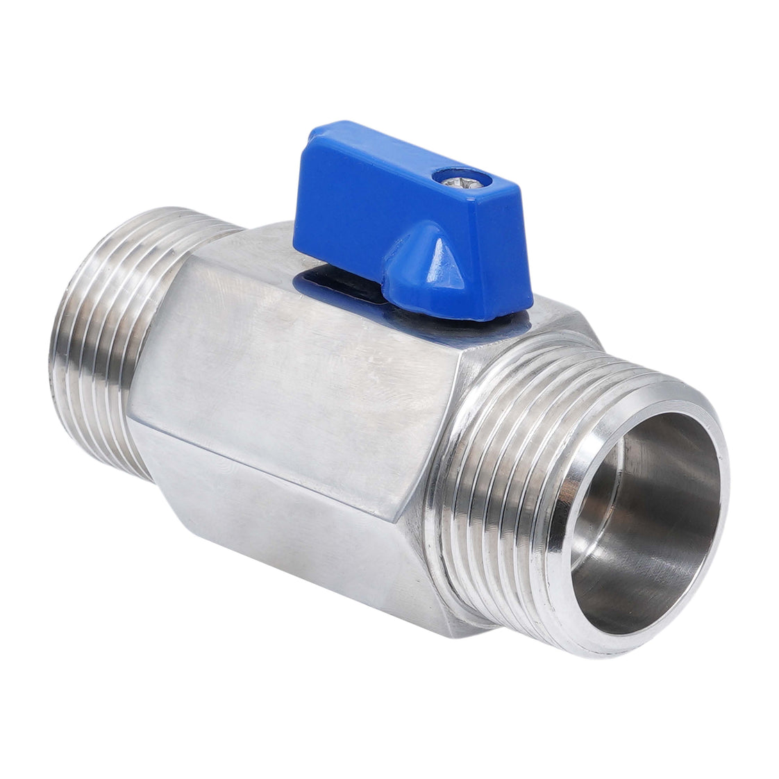 G 3/8'' M/M Válvula De Bola Mini De Acero Inoxidable 69 Bar PTFE - TamesonPRO 1113-038-M