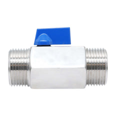 G 3/8'' M/M Válvula De Bola Mini De Acero Inoxidable 69 Bar PTFE - TamesonPRO 1113-038-M