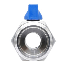 G 1/2'' M/M Válvula De Bola Mini 2 Vías Acero Inoxidable 69 Bar PTFE - TamesonPRO 1113-012-M