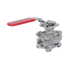 Rp 3/4'' 3 piezas de 2 vías válvula de bola de acero inoxidable 69 bar RTFE ISO-Top F03/F04 - TamesonPRO 1121-034