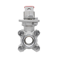 Rp 1/4'' 3 piezas de 2 vías válvula de bola de acero inoxidable 69 bar RTFE ISO-Top F03/F04 - TamesonPRO 1121-014
