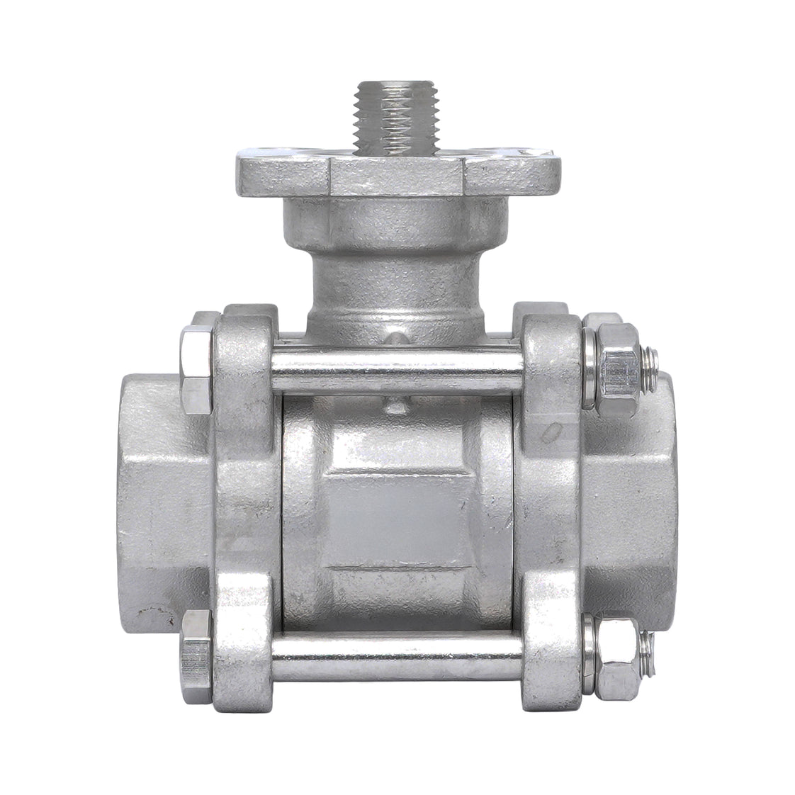 Rp 3/4'' 3 piezas de 2 vías válvula de bola de acero inoxidable 69 bar RTFE ISO-Top F03/F04 - TamesonPRO 1121-034