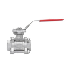 Rp 3/4'' 3 piezas de 2 vías válvula de bola de acero inoxidable 69 bar RTFE ISO-Top F03/F04 - TamesonPRO 1121-034